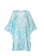 Zebra print || Beachwear Cover-Up Short || Turquoise