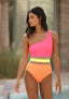 TAMARA || One Piece || Multicolor Hot Pink & Tropical Orange