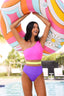 TAMARA || One Piece || Multicolor Barbie Pink and Purple